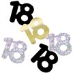 5oz GLITZ BLACK 18TH BIRTHDAY CONFETTI