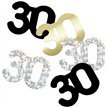 5oz GLITZ BLACK 30TH BIRTHDAY CONFETTI