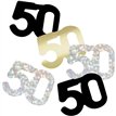 5oz GLITZ BLACK 50TH BIRTHDAY CONFETTI