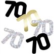 5oz GLITZ BLACK 70TH BIRTHDAY CONFETTI