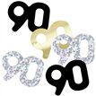5oz GLITZ BLACK 90TH BIRTHDAY CONFETTI