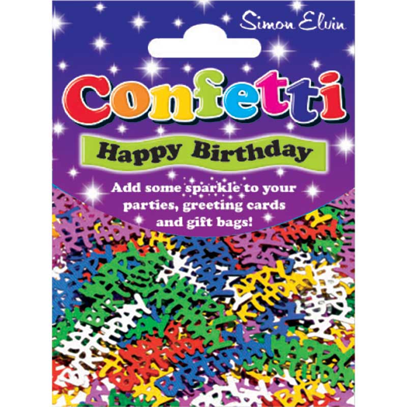 HAPPY BIRTHDAY ASSORTED CONFETTI