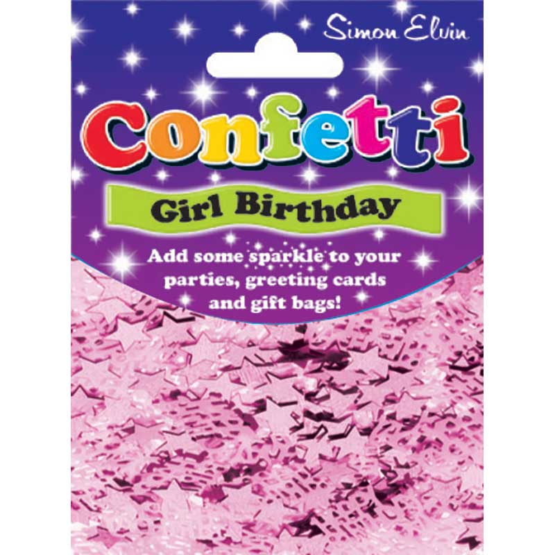 HAPPY BIRTHDAY PINK CONFETTI