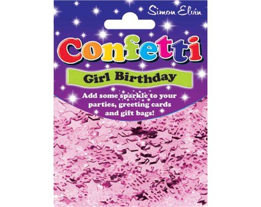 HAPPY BIRTHDAY PINK CONFETTI