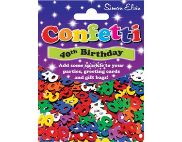 AGE 40 CONFETTI