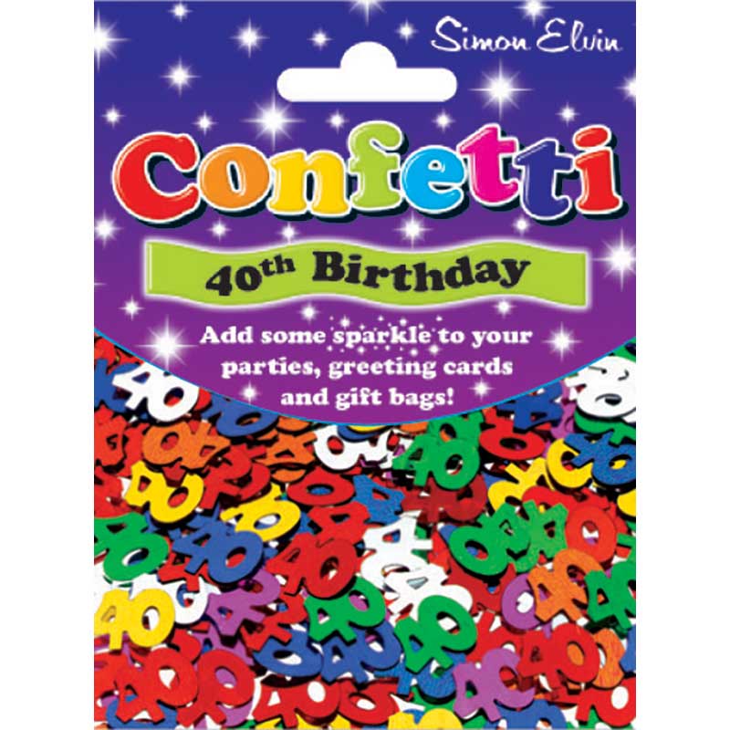 AGE 40 CONFETTI