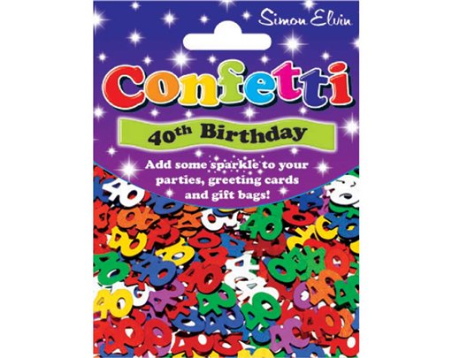 AGE 40 CONFETTI