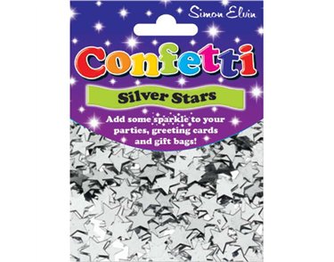 SILVER STARS CONFETTI