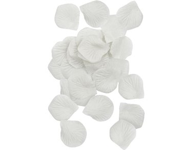 (150) WHITE WEDDING PETALS