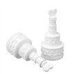 7.5CM WHITE WEDDING CAKE BUBBLES  24S