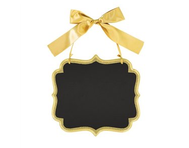 GOLD MARQUEE CHALKBOARD SIGN