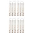 (12) 4ML 10.5CM WHITE HEART TUBE BUBBLES
