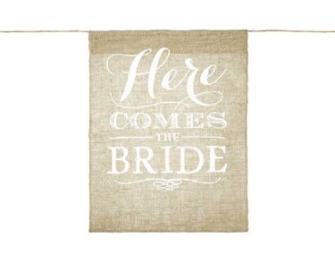 HERE COMES THE BRIDE AISLE SIGN