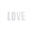 55cm LOVE SILVER BANNER