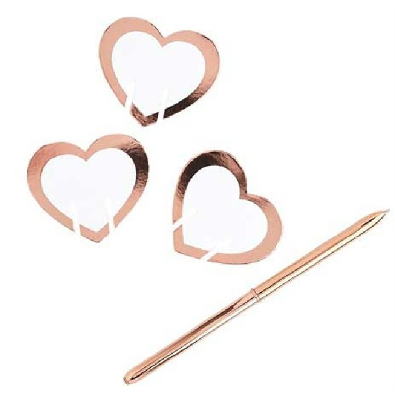 (10) ROSE GOLD GLASS PLACE CARD