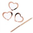 (10) ROSE GOLD GLASS PLACE CARD