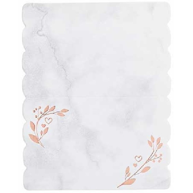 (10) ROSE GOLD LEAF PLACE CARD