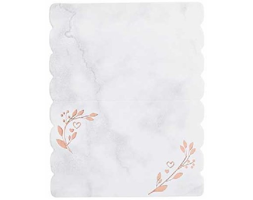 (10) ROSE GOLD LEAF PLACE CARD