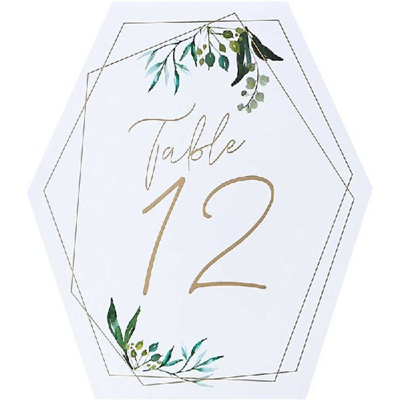 12PK TABLE NUMBERS