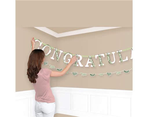 LOVE AND LEAVES COMBO LETTER BANNERS