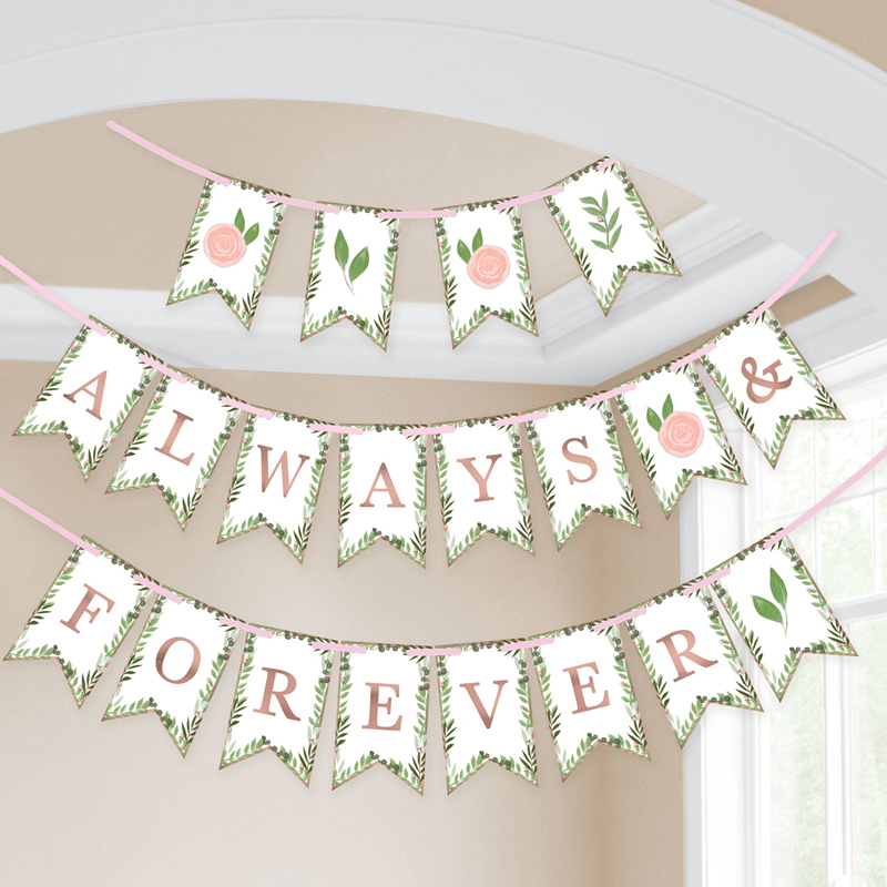 LOVE AND LEAVES PENNANT BANNER