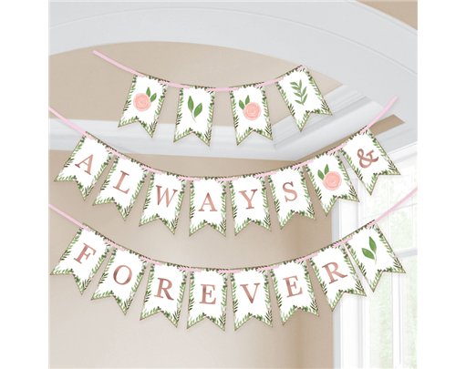 LOVE AND LEAVES PENNANT BANNER