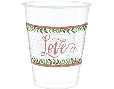 25PK LOVE AND LEAVES CUPS