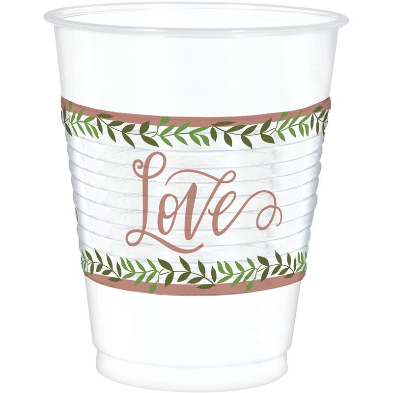 25PK LOVE AND LEAVES CUPS