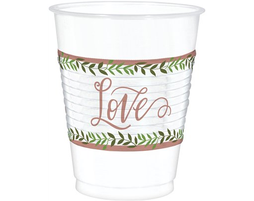25PK LOVE AND LEAVES CUPS