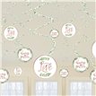 LOVE AND LEAVES SWIRL DECORATIONS