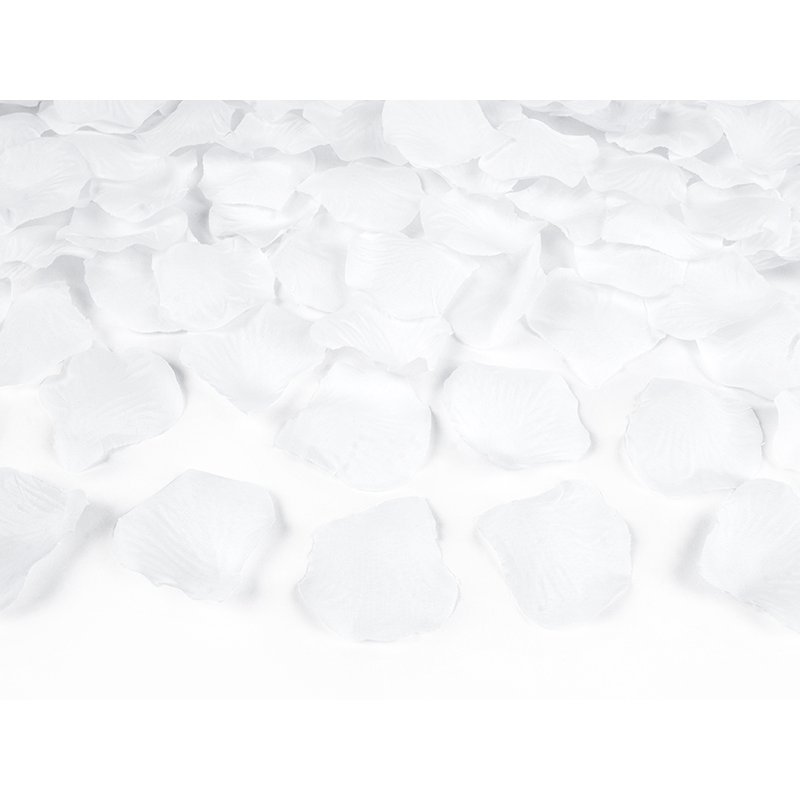 500PC WHITE ROSE PETALS