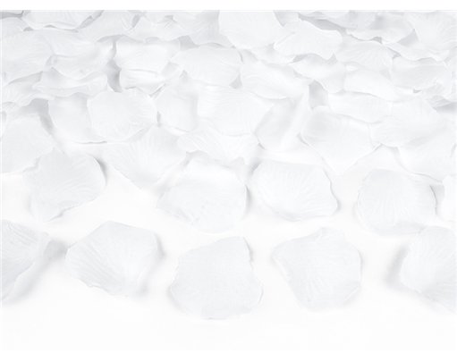 500PC WHITE ROSE PETALS