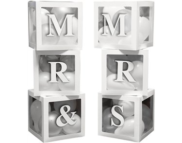 MR & MRS BALLOON BOXES