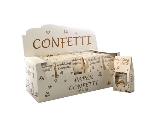 GOLD & IVORY PAPER CONFETTI 20S