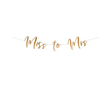 ROSE GOLD MISS TO MRS BANNER