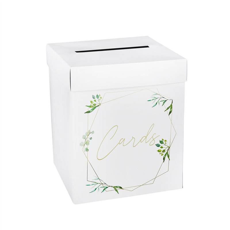 GEOMETRIC GREENERY POSTBOX AND LID