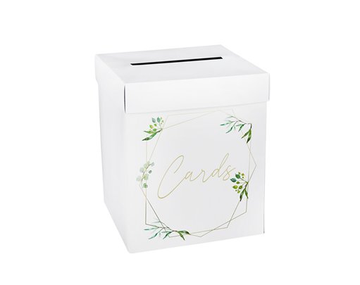 GEOMETRIC GREENERY POSTBOX AND LID