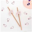 16PK "SHE SAID YAAAS" PAPER STRAWS