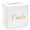 GOLD ON WHITE WEDDING CARD BOX