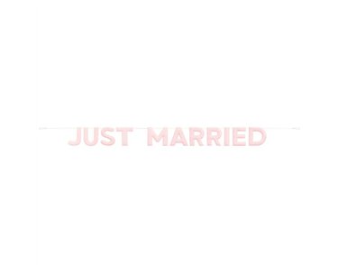 JUST MARRIED FABRIC GARLAND