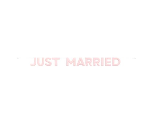 JUST MARRIED FABRIC GARLAND