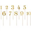 11PC 26cm GOLD TABLE NUMBERS