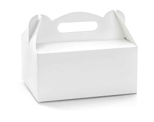 10PK WHITE DECORATIVE WEDDING CAKE BOXES