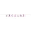 7FT PINK CHRISTENING LETTER BANNER