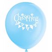(8) 12IN BLUE CHRISTENING BALLOONS