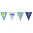 CHRISTENING BLUE PENNANT BANER