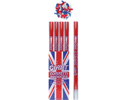 80CM UNION JACK PAPER CONFETTI SHOOTER  12S