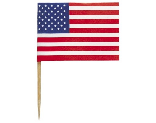 (30) US FLAG PICKS