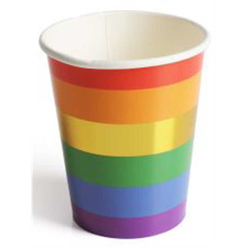 10PK RAINBOW GOLD FOIL CUPS