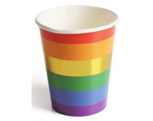 10PK RAINBOW GOLD FOIL CUPS